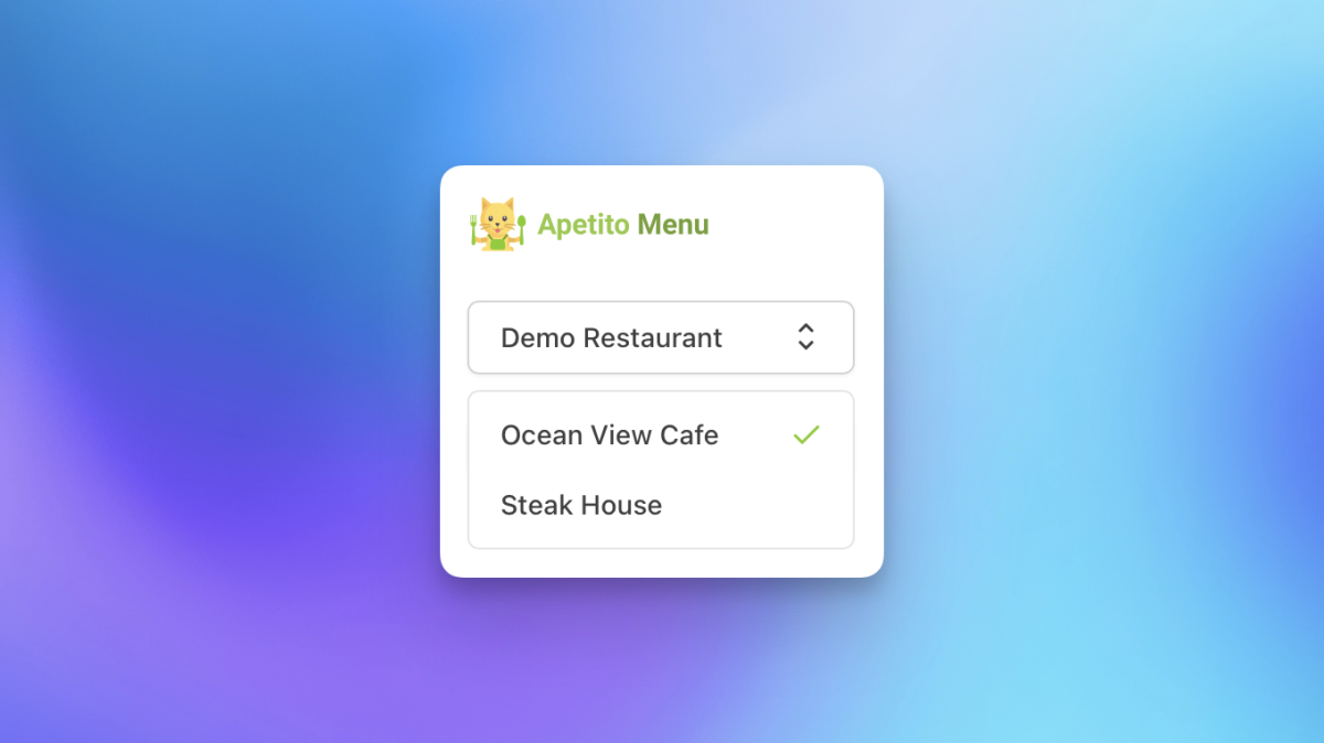 Manage more than one restaurant from the same login