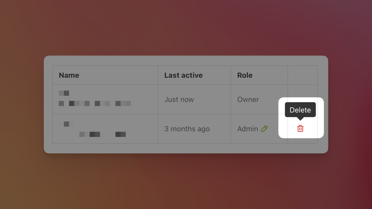 Remove users from your restaurant