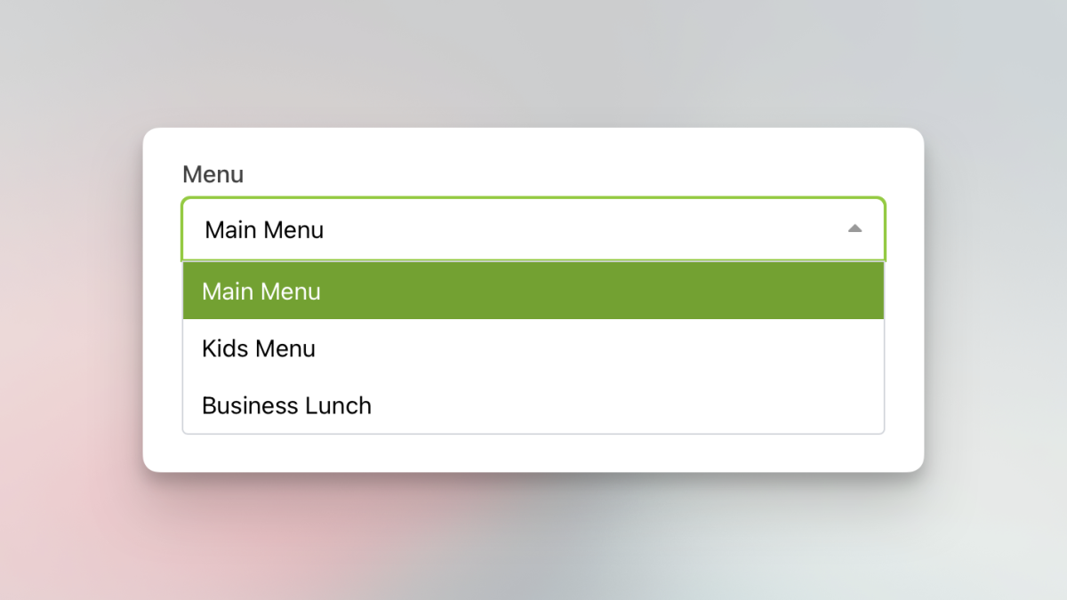 Move categories between menus