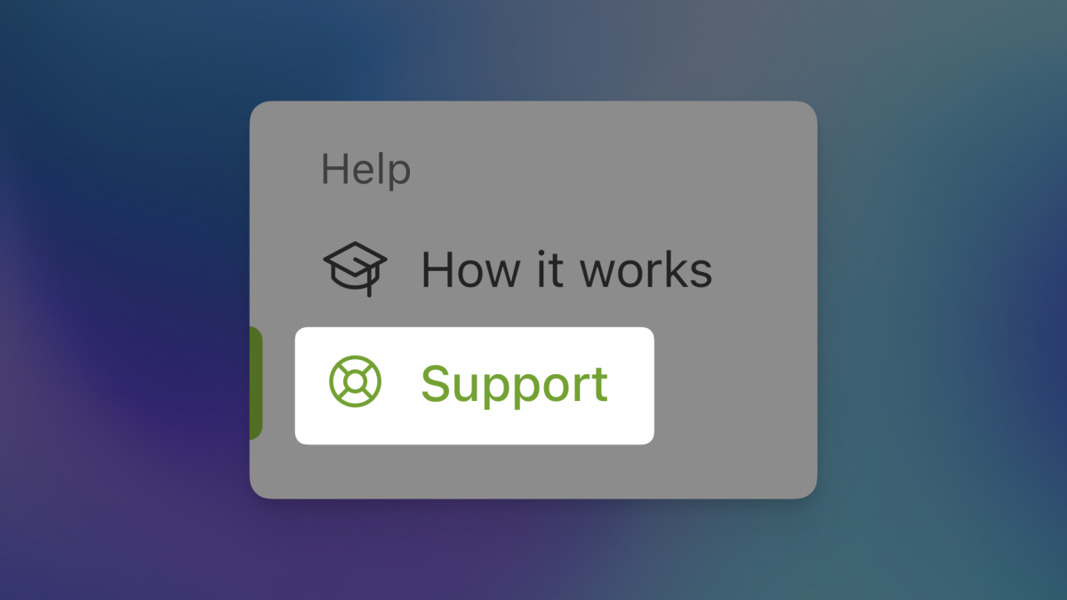 Get help easily with the new Support page