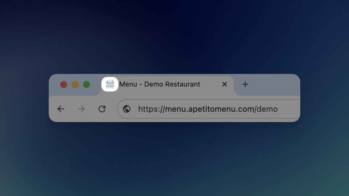 Upload your restaurant logo for a more branded menu